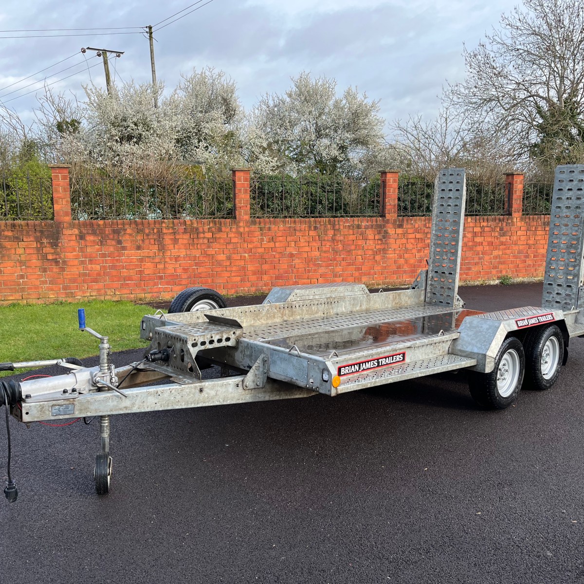 Brian James Digger Plant Trailer 3.7m x 1.7m 3500kg Gloucestershire